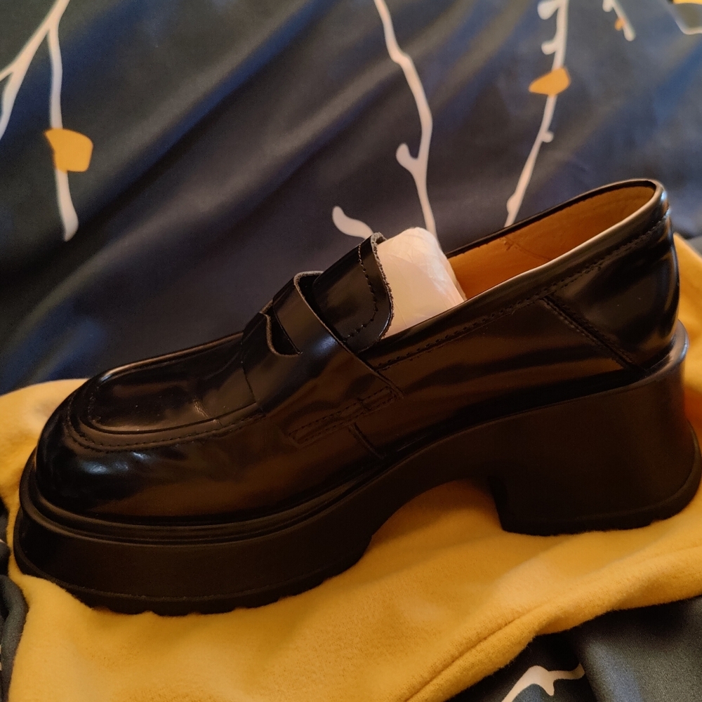 Black Platform Loafers